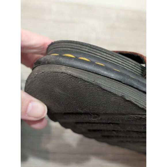 Dr Doc Martens Vegan Blaire Sandals Womens 5 EU 36 Brown Chunky Bouncing Sole - Picture 13 of 16